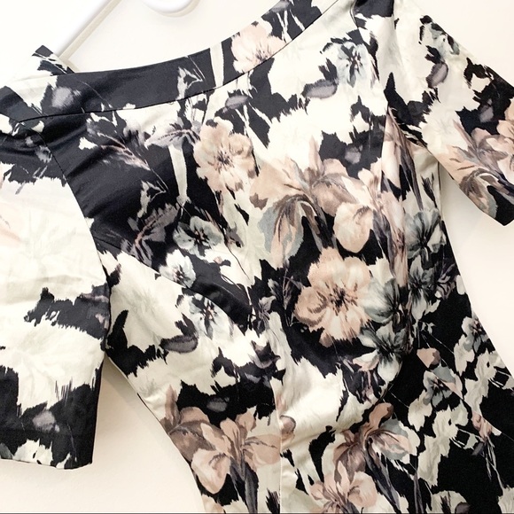 Veronika Maine Floral Pattern Sheath Mini Dress - Picture 5 of 10